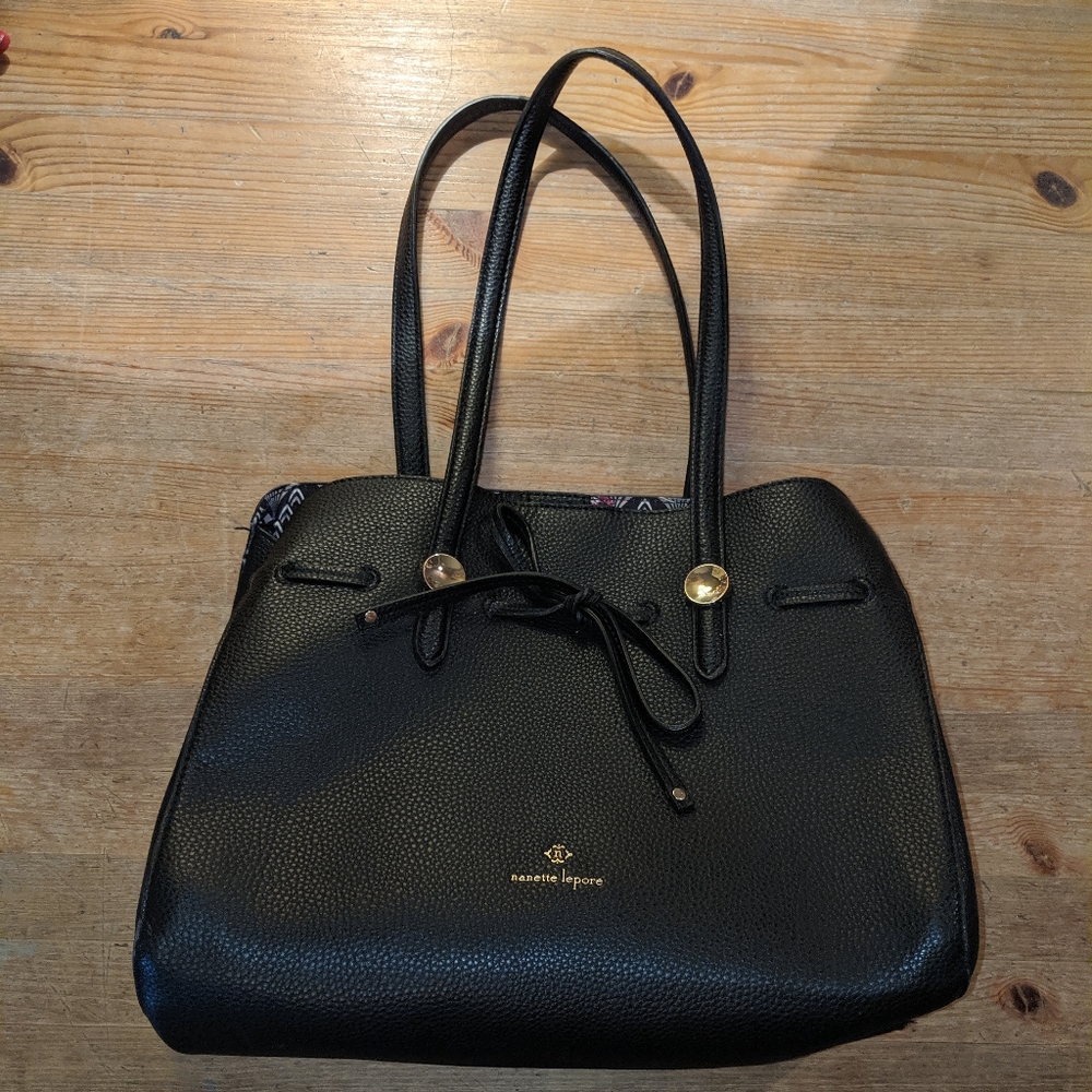 Nanette Lepore Black Shoulder Bag Like New